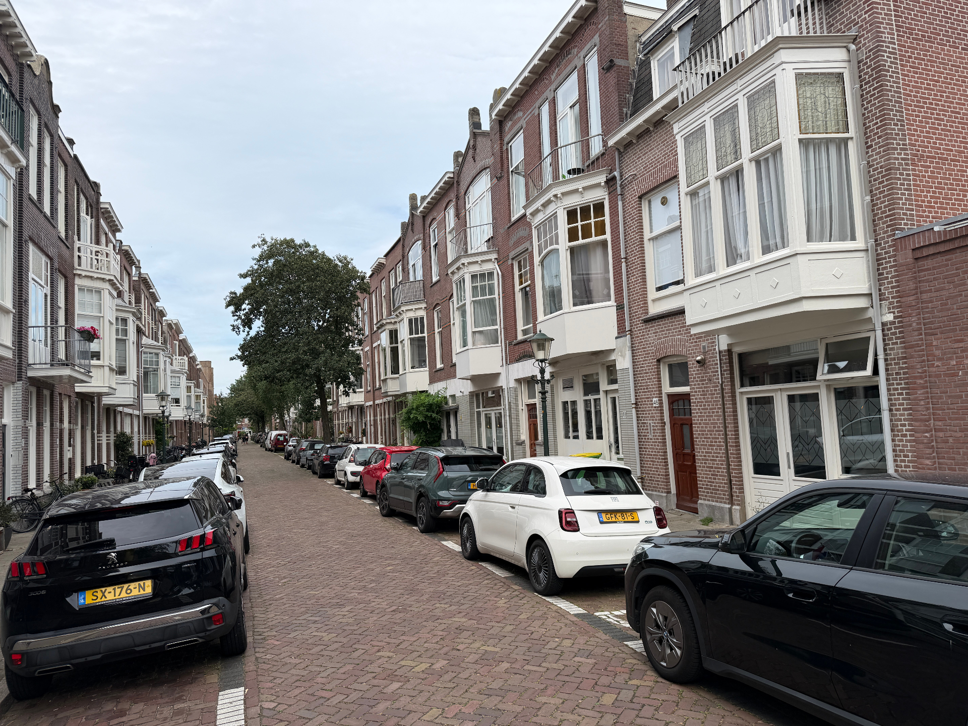 Karakteristieke straat in Den Haag met woningen